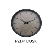 Zidni sat precnika 30 cm 1xAA crni/braon