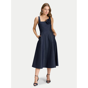 Swing Koktel haljina 5AK13800 Tamnoplava Regular Fit