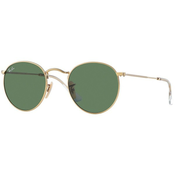 Ray-Ban Round Metal RB3447 001 Zlatni/Zeleni