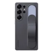 Samsung S25 Ultra SAMSUNG silikonska futrola za telefon, mat, s postoljem, CRNA EF-GS938CBEGWW