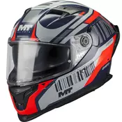Integralna motociklistička kaciga MT Braker SV Cockpit B5 plavo-sivo-crvena