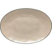 COSTA NOVA Ovalni krožnik Stacked Organic Cremini 45 cm, krem