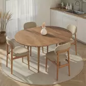 Nordure Razvlacivi trpezarijski sto, 100x75x100cm, Smeda