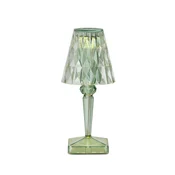 Kartell LED namizna svetilka na baterije Battery, 30 cm, mintno zelena, IP54 - spalnica - Dizajn - Plastika