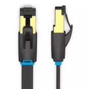 Vention Omrežni kabel Flat Cat.8 Patch Cable 5m, črn