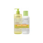 A-Derma Exomega Control emolijentna krema, 400 ml + Emolijentno ulje za tuširanje, 500 ml SUPER CIJENA