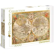 Clementoni Puzzle Zgodovinski zemljevid sveta 2000 kosov
