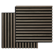 Akustični panel FibroTech Square (520 x 520 x 22 mm, oreh, 2 kosa)