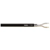 Tasker Mikrofonski kabel na kolutu 2x 0,35 mm2 100 m črn