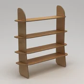 Hanah Home Polica za knjige Scala-2150x160x35 cm, Braon