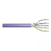 CAT 6 U-UTP installation cable, 250 MHz B2ca (LSZH-1), AWG 23/1, 100 m drum, sx, purple