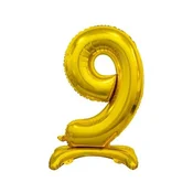 shumee B&C folija balon številka 9 zlat 74 cm