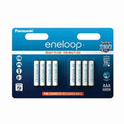 Panasonic Micro (AAA)-akumulator NiMH Panasonic BK-4MCCE/8BE 750 mAh 1.2 V 8 kosov
