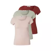 ABOUT YOU Majica Madlin pastelno zelena/roza/bordo