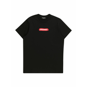 DSQUARED2 Majica, crvena / crna / bijela