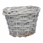 eoshop Okrasna pletena embalaža s plastiko, siva barva OC3765-GREY