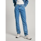 Pepe Jeans za ženske. PL204719 Ravne kavbojke Mw Craft blue (31/30), Modra, Priložnostno, Džins, Organski bombaž, Trajnostni