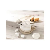 Brandani Campo ai Fiori sladkornica oblika srce 14,5x12xh7/porcelan, les, (5000200057)