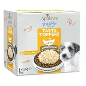Applaws Puppy Taste Toppers Chicken Breast in Broth 8 x 156 g