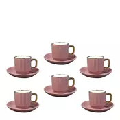 Sigma Set šoljica za kafu RXG-N250819B, 6 komada, 80 ml, Roze