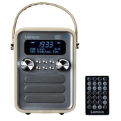 Radio Lenco - PDR-051TPSI, srebrni/bež