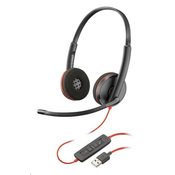 Slušalke Poly Blackwire 3220, USB-A, stereo (v razsutem stanju)