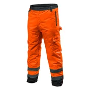 slomart Odebeljene delovne hlače, oranžne, vel. XL