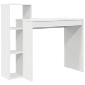 Stol s policom Bijelo 100 x 40 x 90 cm Konstruirano drvo