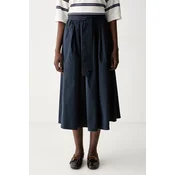 Weekend Max Mara Midi krilo Alpaca 2625106041 Mornarsko modra Regular Fit