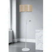Podna lampa Devin, Bela