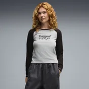 PUMA x POWERPUFF GIRLS Slim Long Sleeve Tee Women, Clothing, Concrete Gray Heather, XXL