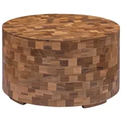 Vidaxl Klubska mizica 60x60x35 cm trdna tikovina