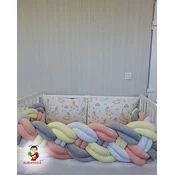 Bubamara037 Pletenica za krevetac, Osmostruka, 180cm, Šarena