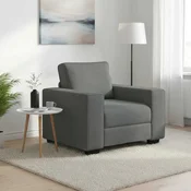 Sofa fotelja tamno siva 100x77x82 cm tkanina