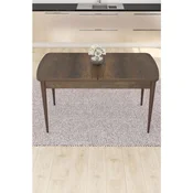 Hanah Home trpezarijski sto na razvlacenje Are, 132 × 80 cm (razvucen 170 cm), ploca u dekoru drveta Baroque, noge boje oraha
