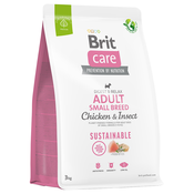 Hrana Brit Care Dog Sustainable Adult Small Breed Chicken & Insoct 3 kg