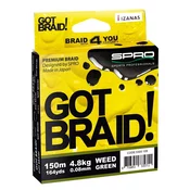 SPRO STRUNA GOT BRAID WEED 150M GREEN 0/20MM