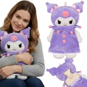 HELLO KITTY Hello Kitty KUROMI Gumijasta termofor z MEHKIM prevlekom, VELIKA termofor z prevlekom, Mascot 750 ml