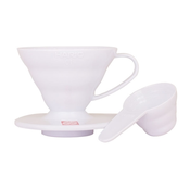 Hario V60-01 plastični kapljalnik, bel
