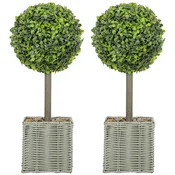 HOMCOM HOMCOM umetna rastlina plastika, cement O15 x 50V cm zelena, (5000242195)
