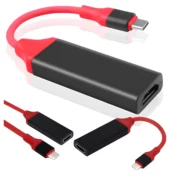 shumee USB 3.1 tip C na HDMI rdeč adapter 4Kx2K