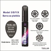 Korekturni svinčnik za Tesla platišča in pokrove – 12 ml – Barva vozila: TES-30 Sonic Carbon