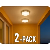 V-TAC LED stropna/stenska svetilka s senzorjem, 8W/16W/20W, 1050lm-2600lm, IP65, spreminjanje barve 3000/4000/6000K/2-PACK!