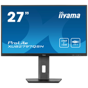Monitor Iiyama 68,6 cm (27,0) XUB2797QSN-B2 2560x1440 100Hz IPS 1ms HDMI DisplayPort USB-C 65W DP-Out 4xUSB3.2 Pivot Zvočniki  sRGB99% RJ45 ProLite