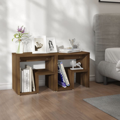 vidaXL Nočna omarica 2 kosa rjavi hrast 40x30x40 cm konstruiran les