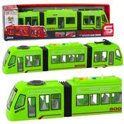 LEAN TOYS Mesto metro vlak zeleni 1:16, luči, zvoki, odpirajoča se vrata