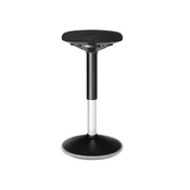 Songmics Pisarniški stol ergonomski delovni stol nastavljive višine 60x60x85 cm črn