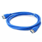 Kabel podaljšek, USB-USB, M-Ž, Teracell, 1.5m, modra