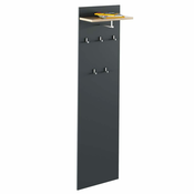 KONDELA Viseči panel Rioma New Type 19 - grafit/obrtniški hrast
