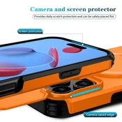 INF 2-v-1 magnetno ohišje, združljivo z iPhone 17 Pro Max s stojalom Orange, (5000274922)